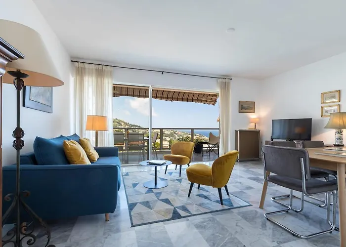 Sea View Park Swimming Pool & Tennis 2 Bdrs * Villefranche-sur-Mer